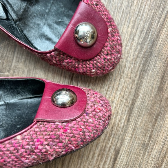 Furla Raspberry Tweed Kitten Heels | 35 - Picture 5 of 11